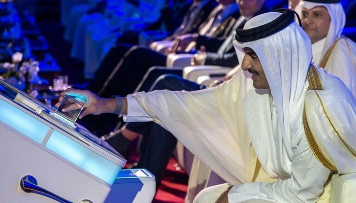 الشيخ تميم بن حمد آل ثاني يضع حجر الأساس لمشروع توسعة أكبر حقل للغاز في العالم
