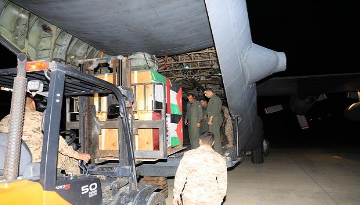 الجيش الأردني: طائرات سلاح الجو تنزل مساعدات طبية لغزة 