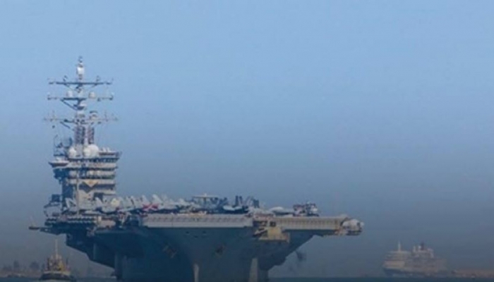 القيادة الأمريكية تعلن وصول أسطول حاملة الطائرات أيزنهاور للشرق الأوسط
