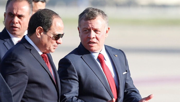 الرئيس المصري والملك الأردني يجتمعان لبحث الوضع في غزة
