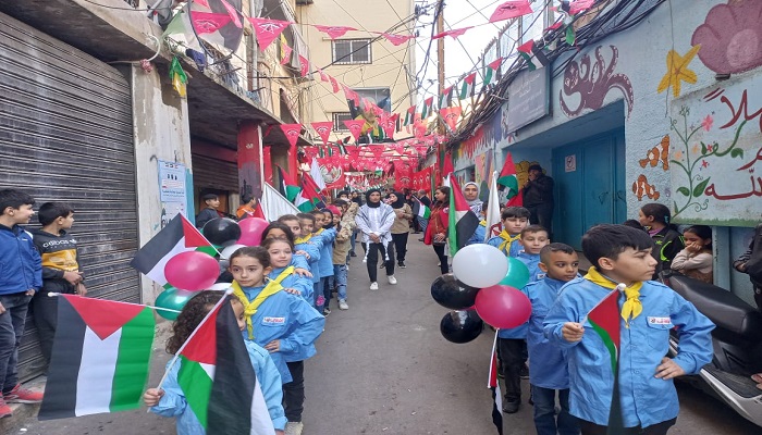 مفوضية بيروت في كشافة أشد تنظم مسيرات كشفية في مخيمي برج البراجنة وشاتيلا 

