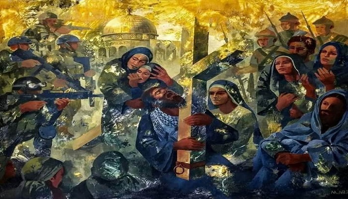الفنان ماهر ناجي يبقي ذاكرة فلسطين حية في أعماله 