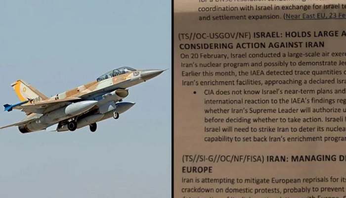 وثيقة مسربة للبنتاغون: إسرائيل تدربت على مهاجمة إيران في شباط

