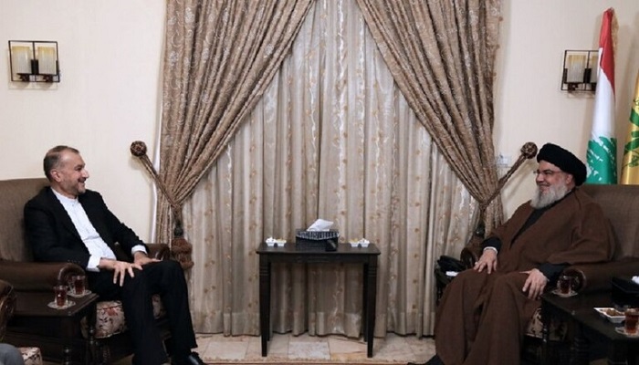 نصرالله يلتقي وزير الخارجية الإيراني
