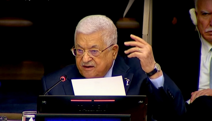 الرئيس عباس: نطالب بإلزام إسرائيل لتطبيق القرارات الأممية أو تعليق عضويتها
