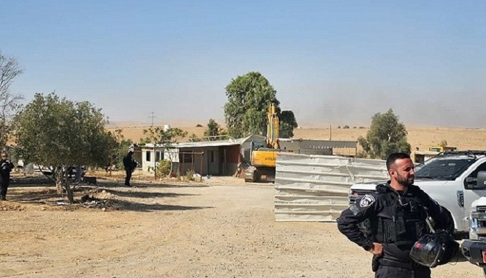 سلطات الاحتلال تهدم منازل في عرعرة النقب
