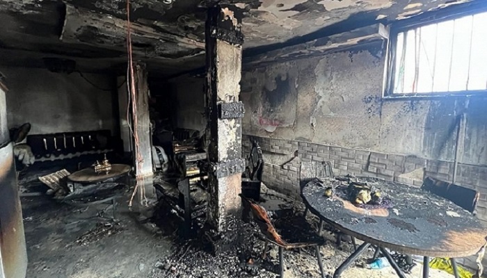 إصابة خطيرة جراء حريق داخل منزل في رهط بالداخل المحتل 
