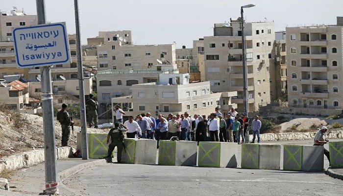 قوات الاحتلال تغلق مدخل العيسوية وتقتحم مخيم شعفاط