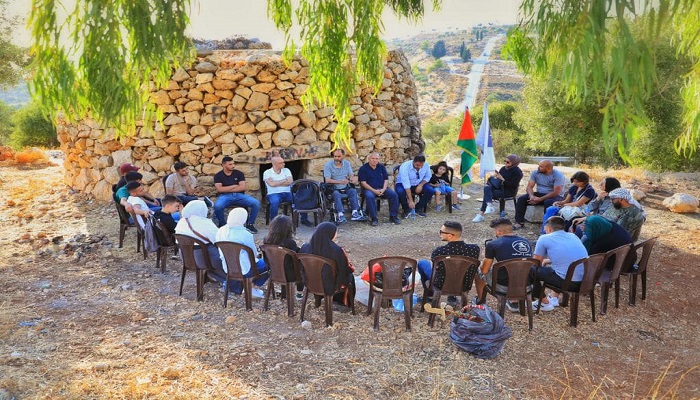 اطلاق مبادرة مناطير فلسطينية في قرية المناطير عين قينيا

