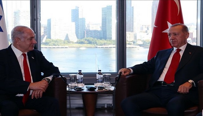 ما الذي أضحك أردوغان خلال لقائه بنتنياهو في نيويورك؟
