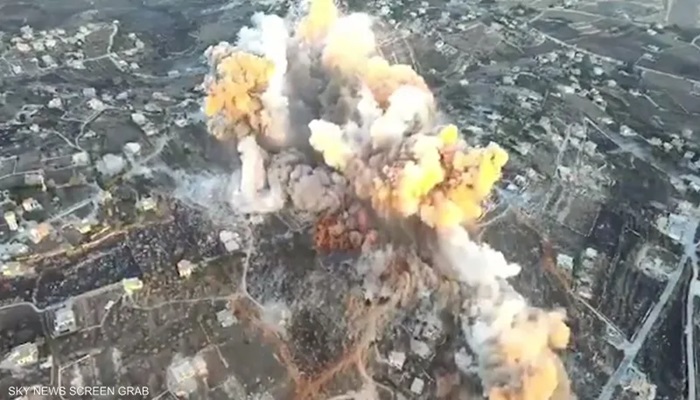 غارات عنيفة على جنوب