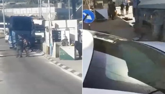 استشهاد المنفذ.. إصابة جنديين إسرائيليين في عملية طعن على حاجز النفق 
