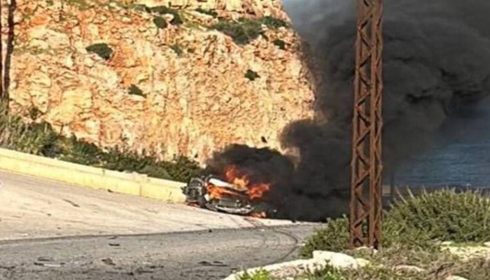 وكالة الأنباء اللبنانية: مسيّرة إسرائيلية استهدفت سيارة على طريق الناقورة جنوبي لبنان 