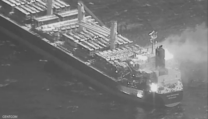  أميركا تكشف حصيلة قتلى الهجوم الحوثي على سفينة في عدن 
