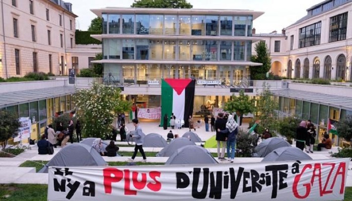 جامعة ساينس بو تغلق فرعها في باريس بعد تظاهرات مؤيدة لغزة