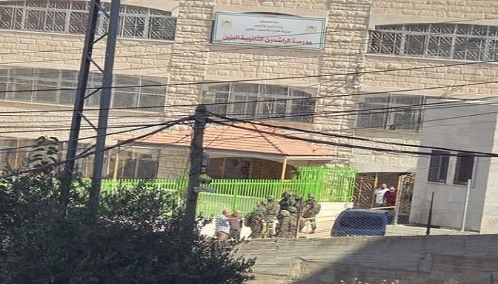 قوات الاحتلال تقتحم مدرسة كيسان شرق بيت لحم

