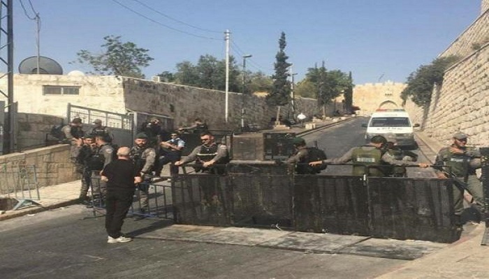 قوات الاحتلال تشدد إجراءاتها العسكرية على حي الشيخ جراح 
