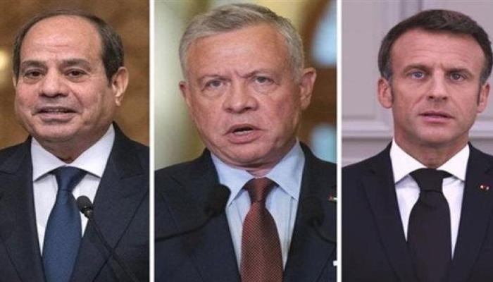 بيان مصري أردني فرنسي: