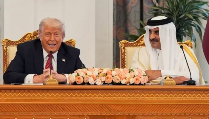 ترامب من قطر: لدينا اخبار جيدة اليوم او الجمعة

