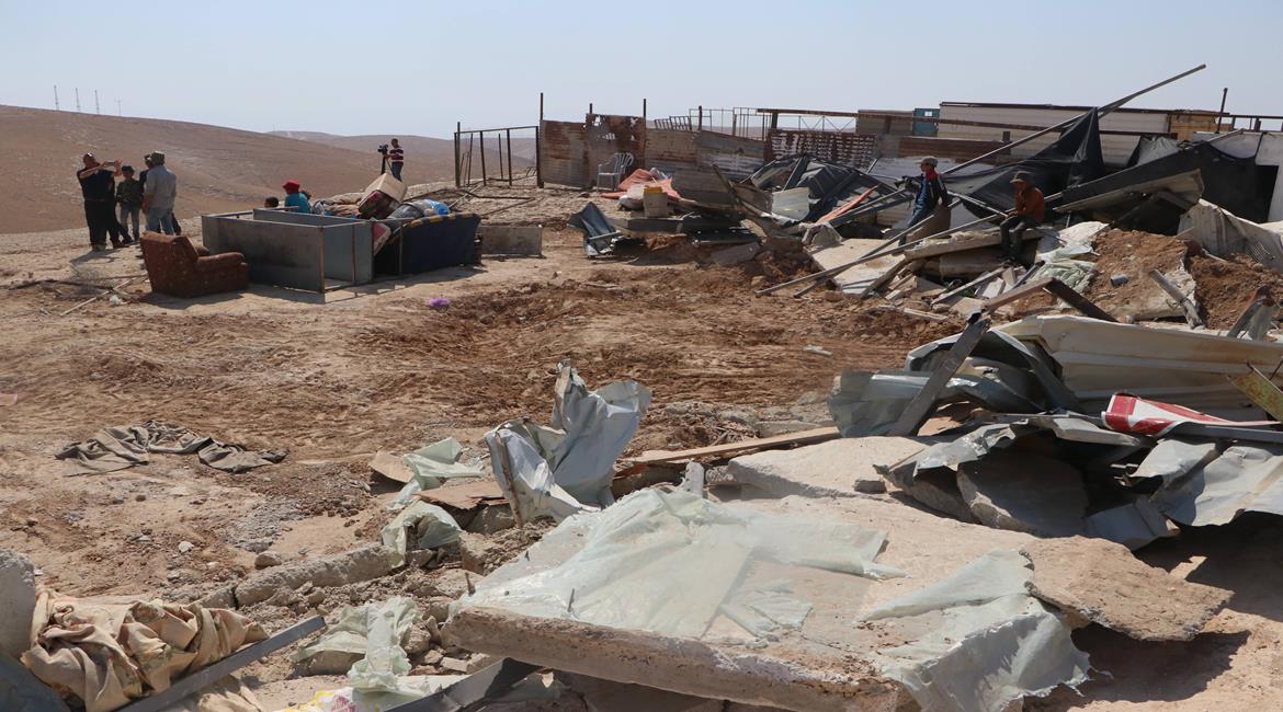 الاحتلال يهدم منشآت زراعية في المغير شمال شرق رام الله
