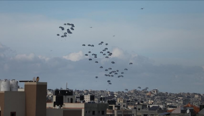 بريطانيا تخطط لتنفيذ إنزال مساعدات إغاثية جوا لقطاع غزة