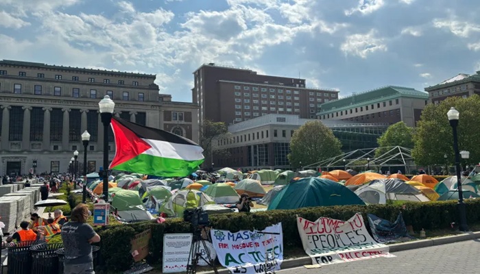 جامعة كولومبيا تعاقب طلابا شاركوا في احتجاجات مؤيدة لفلسطين