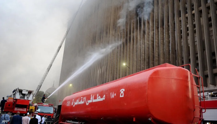 حريق سنترال رمسيس.. بيان رسمي بشأن عدد القتلى والجرحى
