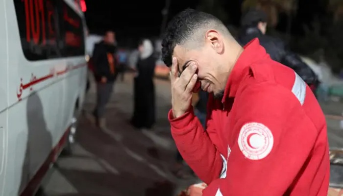  185 شهيدا من كوادر الهلال الأحمر والدفاع المدني في غزة منذ بدء العدوان 