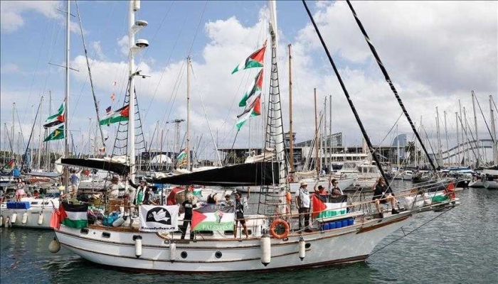 اللجنة الدولية لكسر الحصار عن غزة: رصد مسيرات تحلق بشكل متكرر فوق سفن أسطول الصمود
