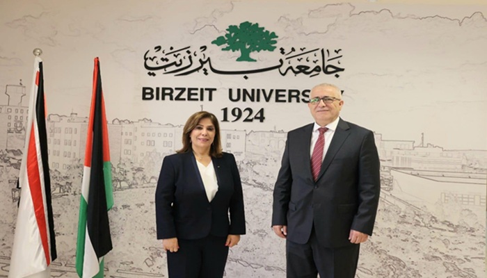 وزيرة شؤون المرأة ورئيس جامعة بيرزيت يبحثان سبل تعزيز التعاون المشترك
