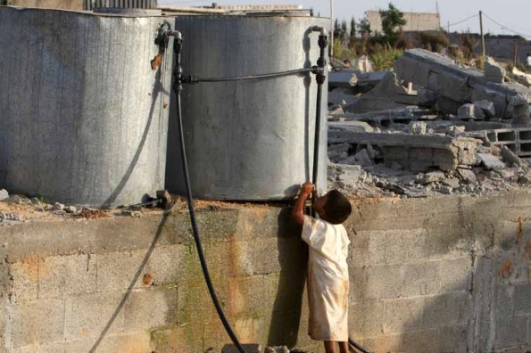  القطاع المائي في قطاع غزة  يقف على حافة الانهيار!!